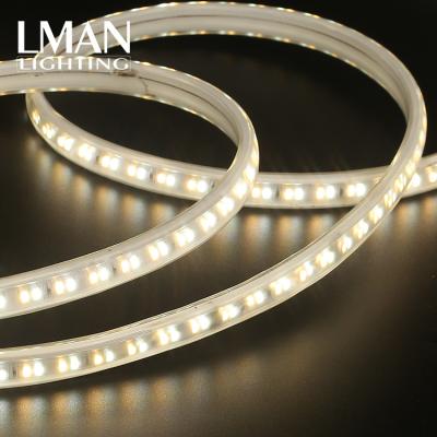 China AC Ip65 110v 220v Smd 2835 High Brightness Easy Installation Dual Color Outdoor Waterproof Led Strip Light for sale