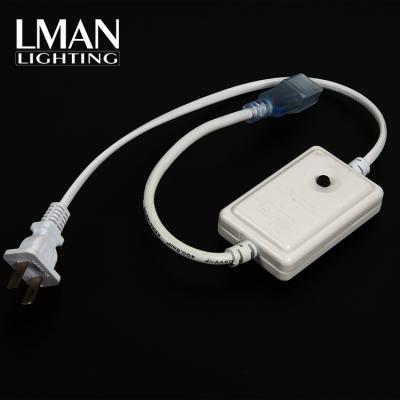 China High Quality Rope Light Accessories Connector Wire T Connector AC Power Supply Tie Down LED Strip Light Driver 6mm/8mm/10mm/12mm for sale