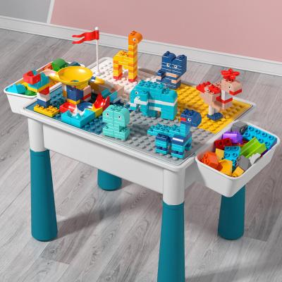 China Construction Toy Building Block Table Kids Activity and Table Kids Table and Chair Set for Legoed for sale