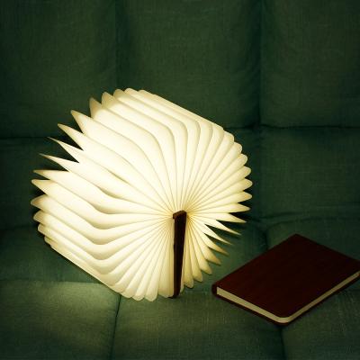 China 2022 New Ideas Acrylic Best Selling Wood Grains Book High Quality Led Lamp Shaped Gift Lamp Items Switch Light for sale