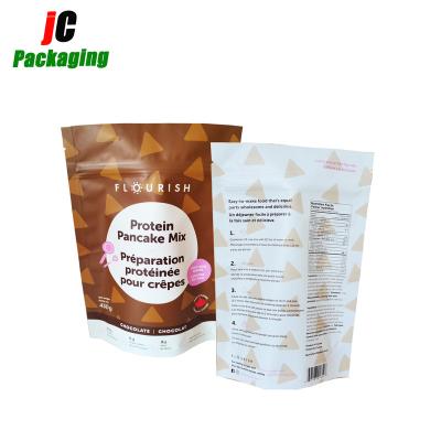 China Safety Matte Finish Heat Seal Aluminum Foil Food Packaging Bags With Tear Notch for sale