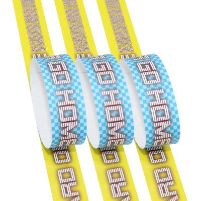 China UV Resistant Printable Tyvek Wristbands Adjustable Size for sale