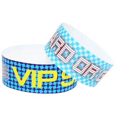 China Festival pulseras para eventos, seguridad pulseras personalizadas Tyvek en venta