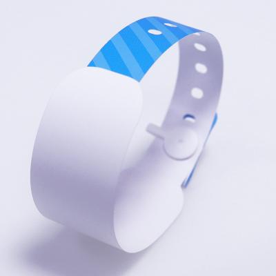 China Blaues Krankenhaus-Patienten-ID-Band, Vinyl-Material Druck-Krankenhaus-Armband zu verkaufen