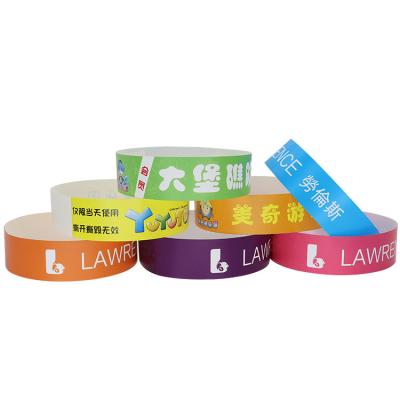 Китай Wholesale Customized PP Paper Event Wristbands With logo pattern word barcode promotional gift wrist band продается