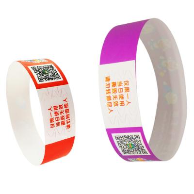 Китай Cheap Colorful Tyvek Event Wristbands With Full Color Printing Waterproof Sweat Resistant Admission Wrist Bands продается