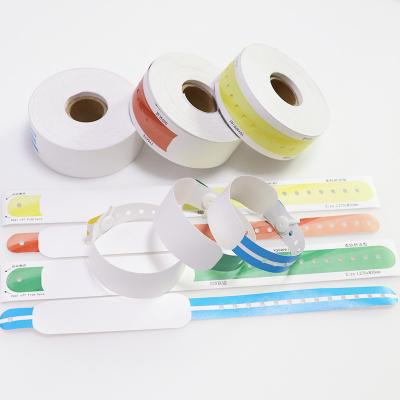 China Wholesale Disposable Hospital Wristbands Identification Blank Inkjet Printed Thermo-Sensitive Patient Paper Wristbands zu verkaufen