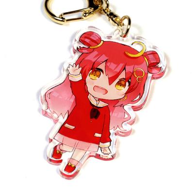 China Manufacturer Custom Cartoon Pattern Printed Acrylic Keychain Cute Caricatur Cartoon Character Charm Acrylic Key Chains for sale