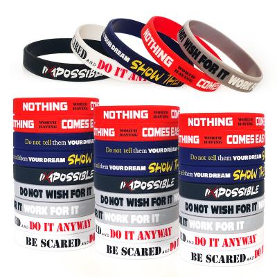 China Customized Silicone Bracelets Perfect for Soccer and Basketball Games for sale