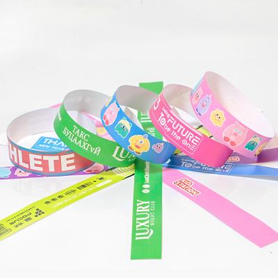 China Logo-Druck Tyvek Festival Armband VIP Eintritt Papierband Armband zu verkaufen