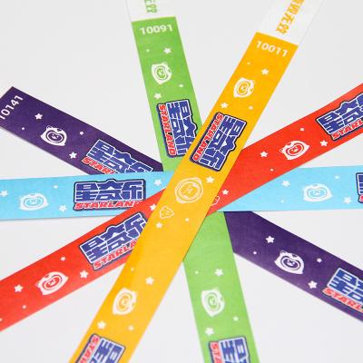 China Water/Sweat Resistant Tyvek Wristbands for Event Entry and Party Admission for sale