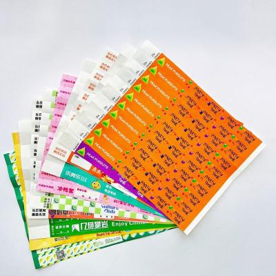 China Sequential Numbering Barcoding Tyvek Paper Wristbands Enhance Event Security for sale