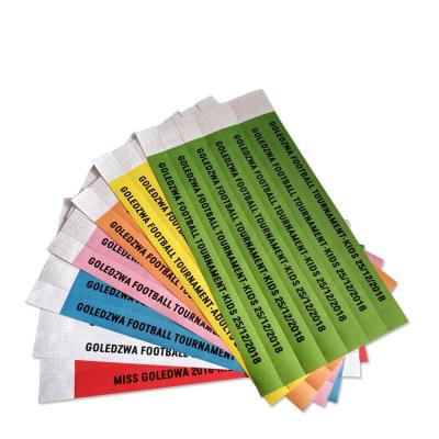 China Customized Snap Closure Tyvek Paper Wristbands The Ultimate Event Security Solution for sale