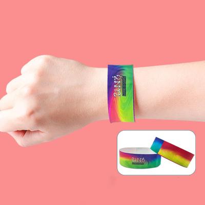 China Custom Your Vent Wristband Waterproof And Durable Tyvek Wristbands For Events Entry Access Ticket for sale