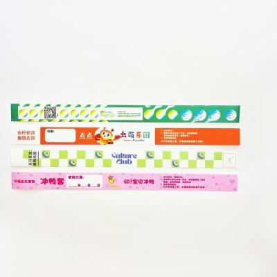 China Events Wristbands Disposable Wristband Id Wristband for sale