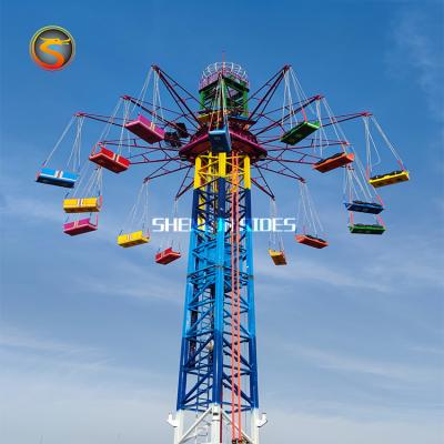 China Amusement Park Rides Flying Tower Circle Jumping Rides For Sale 32P for sale