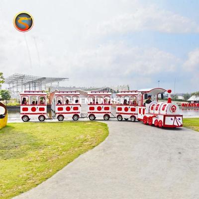 China Amusement park shopping mall /theme park China best selling amusement park rides carnival fair ride electric train with tire for sale