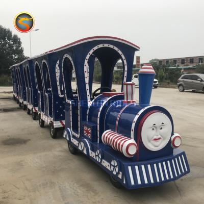 China Theme Park/Kids Trackless Thomas Train Guided Thomas Train Trackless Ride Electric Shopping Mall for sale