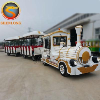 China Cheap Popular Theme Park/Kids Playground Mall Mini Electric Train Tourist Trackless Train On Sale for sale