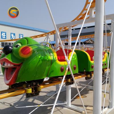 China ALLOY Play Center Park Rides Amusement Mini Roller Coaster Train Slide Worm for sale