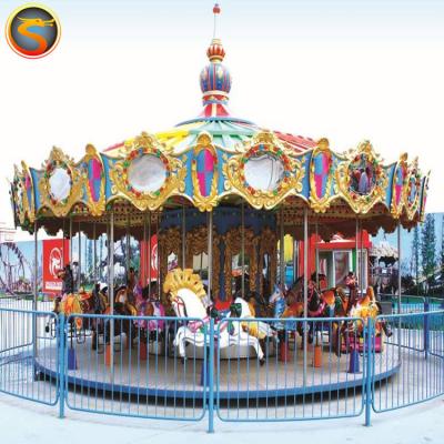 China Top Selling Outdoor Amusement Happy Vanish Equipment Amusement Park Kids Carousel Family Round Rides for sale