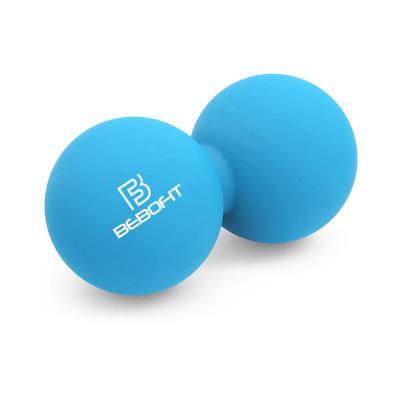 China Double Silicone 12.5cm Peanut Massage Ball Massager For Relaxation for sale