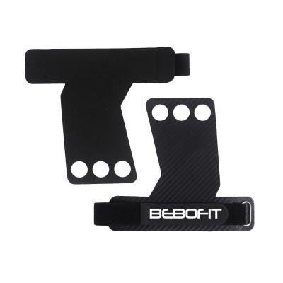 China BEBOFIT 3 Wear-resistant Holes Hand Guard Gym Palm Grip Protector for Powerlifting for sale