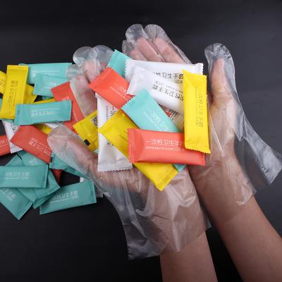 China Waterproof Customize For Food Grade Individual Clear Transparent Gloves Food Disposable PE Gloves Package Sourcing Gloves For Restaurant for sale