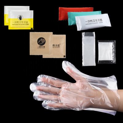 China Waterproof Disposable Food Grade PE Gloves High Quality Waterproof Catering Restaurant Disposable Tableware Gloves for sale