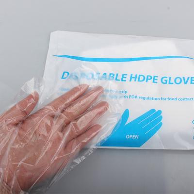 China Waterproof Household Disposable Plastic Gloves Waterproof Cleannng Gloves Kitchen PE Gloves 100pcs/Bag for sale