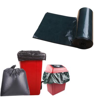 China Factory Price Disposable Garbage Bag Roll 27L-240L Waste Bag Extra Thick Heavy Duty Black Liner for sale