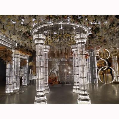 China Light White Crystal Palace Style Wedding Decoration Series for sale