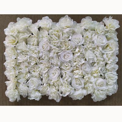 China Customizable 2020 9 Artificial Silk Flower Wall Modern Main Backdrop Mounted Hydrangea Peony Flower Wedding Wall Decor Backdrop for sale