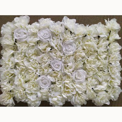 China 2020 Modern Customizable Artificial Flower Wall Backdrop Mounted Hydrangea Flower Wedding Wall Decor Backdrop for sale