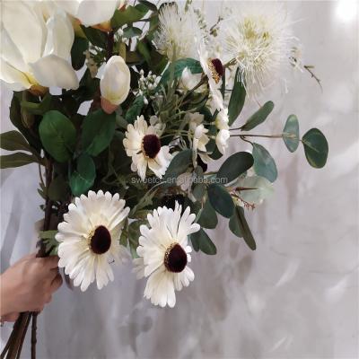 China 2020 new high quality wedding artificial single flower for wedding decoration white color series for sale