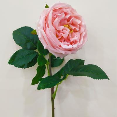 China Wedding Real Touch Color Peony Latex Flower Pink Peony Artificial Flower Heads Large Moisturizing Hand Feeling for sale