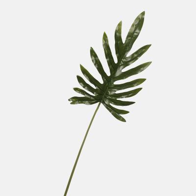 China Natural Hot Selling Real Touch 100CM Artificial Split Leaf Artificial Tropical Leaves For Decoration for sale