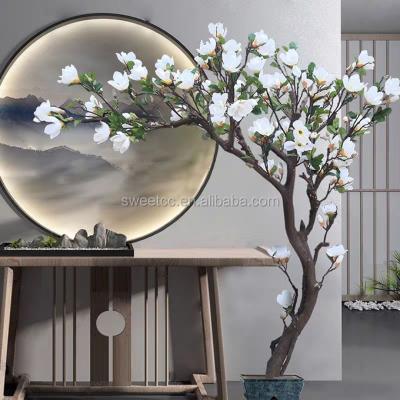 China Customize wedding centerpiece wholesale magnolia tree factory price style indoor artificial flower tree for wedding decoration for sale