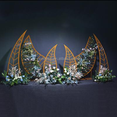 China 2019 New Design Ornament Wedding Metal Arch Wedding Backdrop Stand For Wedding Event Decoration for sale