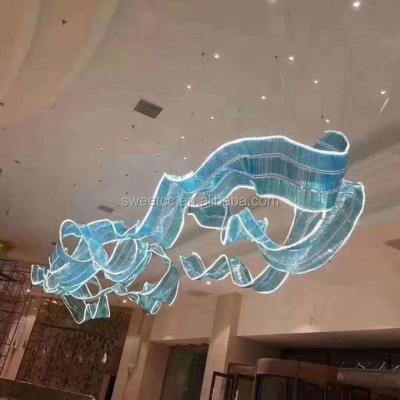 China Adorn 2020 new product led wedding ribbons crystal clear ceiling for wedding decoration for sale