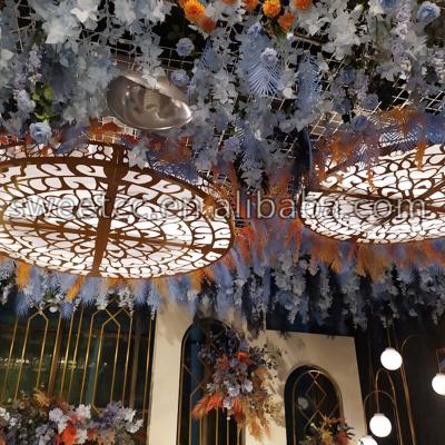 China Large Gorgeous Morden Decoration Led Circular Ceiling Lighting To Wedding Decoration for sale