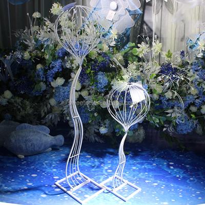 China Wholesale Lightweight Wedding Decor Metal Walkway Flower Stand Flower Stand For Wedding Stage Decoration for sale