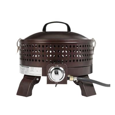 China New Gas Fire Bowl Propane Burner Stocked Outdoor Metal Fire Pit With Different Logo And Design For Options for sale