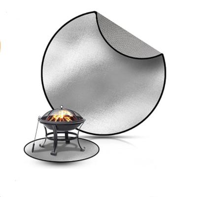 China OEM Stored Anti Fire Heat Resistant Fiberglass Around Campfire Pit Floor Mat For Pizza Oven Charcoal BBQ Grills for sale