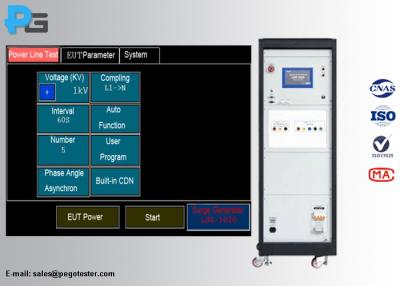 China 1.2/50μs EMC van de schommelingsgenerator van de de Open Kringsoutput van het Testmateriaal 10KV het Voltage 20A CDN Te koop