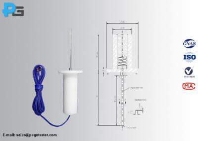 China Metal Nylon IEC60884-1 20N Test Gauges Probes 3mm Wire for sale