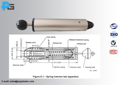 China Solo martillo actuado de la primavera de IEC62262 0.14J IK01 en venta