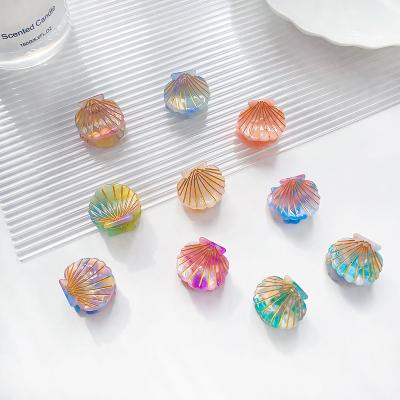 China Female Hair Clips Sell Small Shell Girl Grasping Clip Wholesale Korean Mini Hair Clip Sweet Cute Accessories For Women for sale