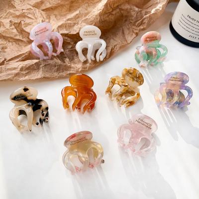 China Colorful Cute Hair Accessories Vintage Pumpkin Hair Clips Small Hair Claw Clips Women Girl Hair Accessories for sale