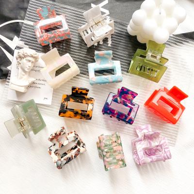 China Korean Hair Accessories Hair Claw Clips Effect Back Main Girl Ponytail Holder Grasping Small Hair Clip Rectangle Shape Fashion Hair Clips for sale